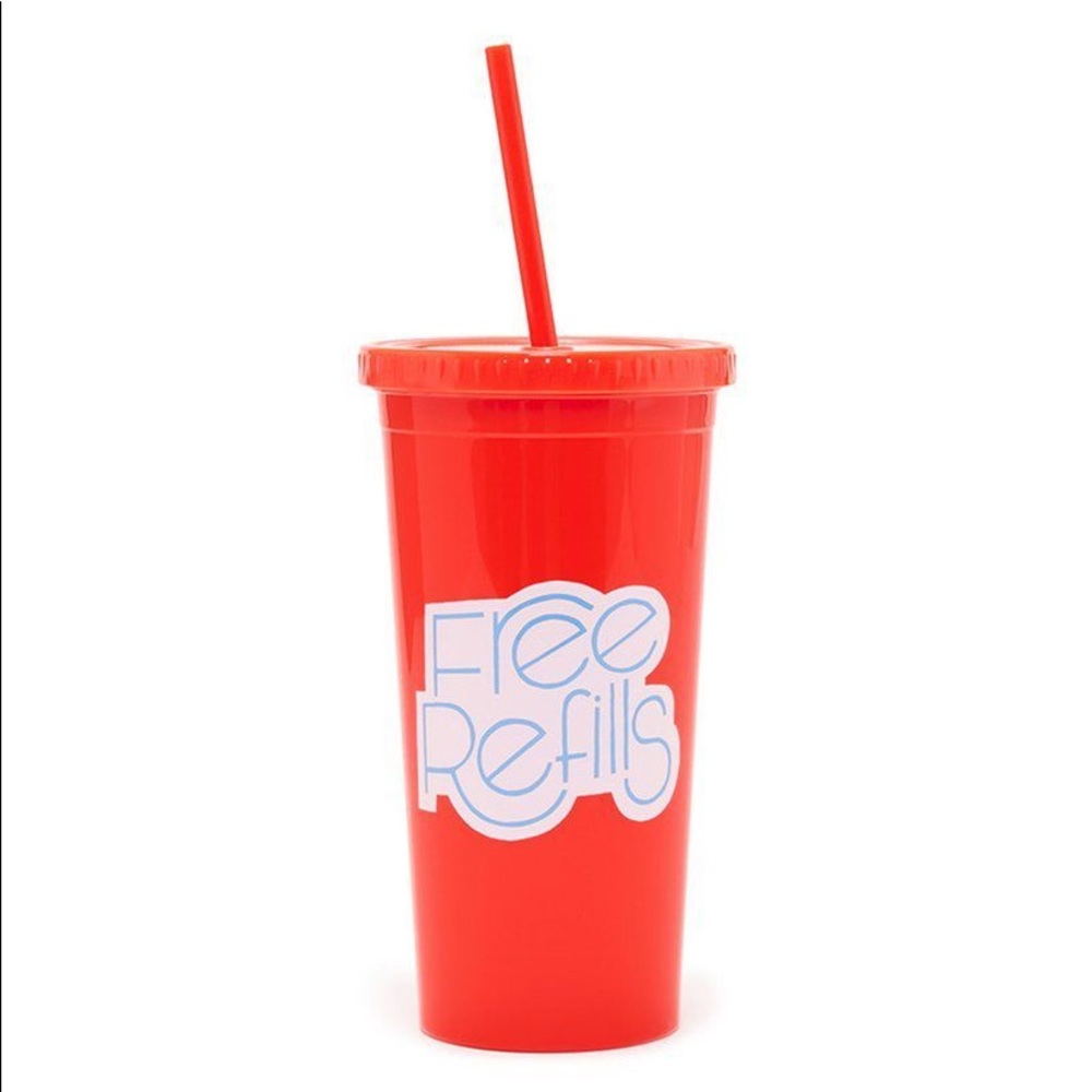 Ban.do Sip-Sip Tumbler w/Straw Free Refills New